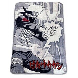 Naruto Shippuden Kakashi Hatake Fleece Throw Blanket 58"x42" Just Funky Shonen